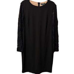 Lauren Ralph Lauren Black Long Sleeve Dress NWOT
